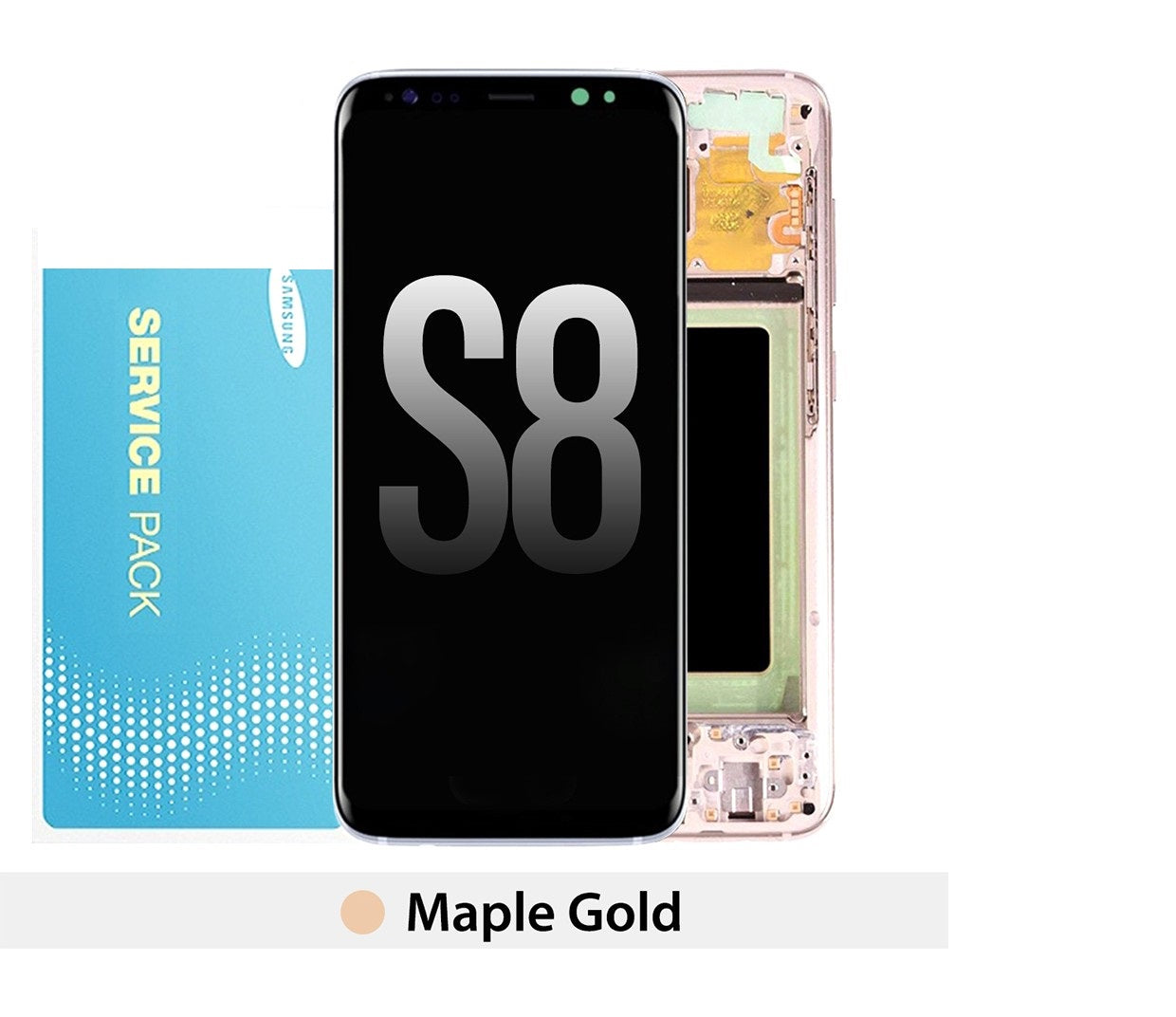 Samsung Galaxy S8 G950F OLED Screen Replacement Digitizer GH97-20457F (Gold)-Maple Gold Samsung Galaxy S8 G950F OLED Screen Replacement Digitizer GH97-20457F (Gold)-Maple Gold